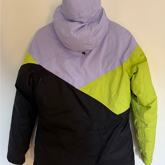 Armada Down Ski Jacket with powder skirt- Black, Green, Lavender - Picture 2 of 7